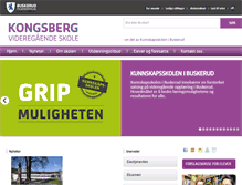 Tablet Screenshot of kongsberg.vgs.no